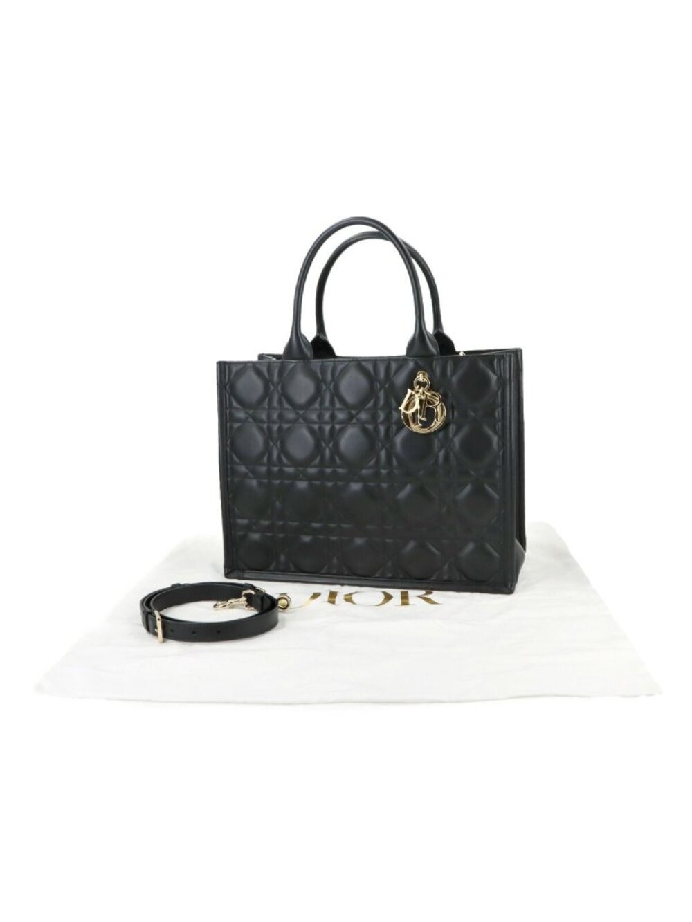 Dior Macro Cannage Book Tote 2-Way Shoulder Bag - Picture 2 of 10